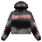 Stars Shine Graffiti Hoodie - Black/Red