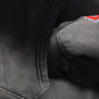 Stars Shine Graffiti Hoodie - Black/Red