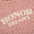 Stripe Box Tee - Brick