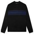 Lightweight Striped Sweater - Black