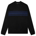 Lightweight Striped Sweater - Black