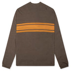 Lightweight Striped Sweater - Brown