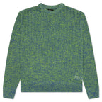 2 Tone Loose Gauge Sweater - Green