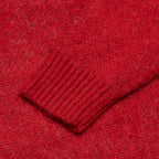 8 Ball Heavy Brushed Mohair Sweater - Red