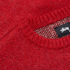 8 Ball Heavy Brushed Mohair Sweater - Red