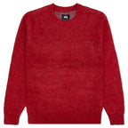8 Ball Heavy Brushed Mohair Sweater - Red