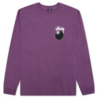 8 Ball Pigment Dyed L/S Tee - Purple
