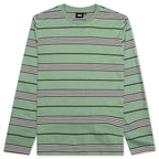 Asher Stripe L/S Crew - Green