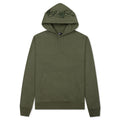 Back Hood Applique Hoodie - Olive