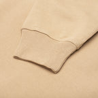 Back Hood Applique Hoodie - Beige