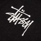 Basic Applique Hoodie - Black
