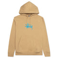 Basic Applique Hoodie - Khaki