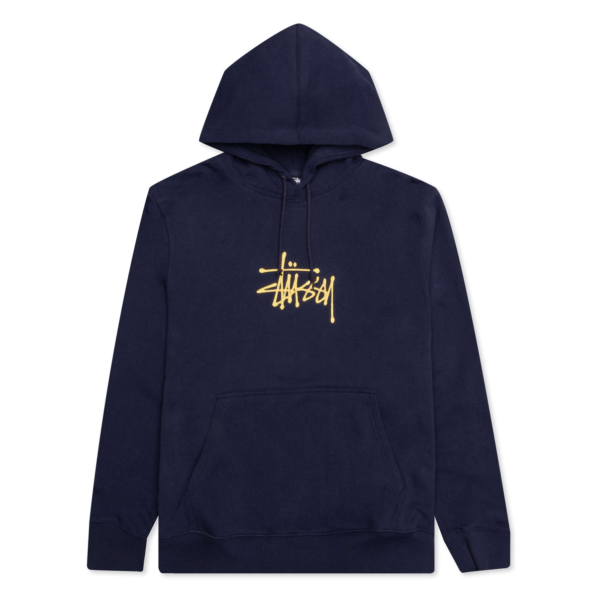 Basic Applique Hoodie - Navy