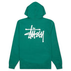 Basic Zip Hoodie - Dark Green