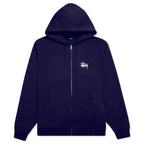 Basic Zip Hoodie - Navy
