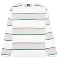 Bold Stripe L/S Crew - Bone