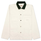 Cord Collar Canvas Chore Jacket - Bone