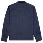 Denim Zip Up Work Shirt - Indigo