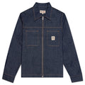Denim Zip Up Work Shirt - Indigo