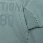Established Printed Zip Hoodie - Grey Green