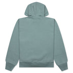Established Printed Zip Hoodie - Grey Green