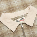 Frank Plaid Zip Shirt - Tan