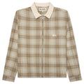 Frank Plaid Zip Shirt - Tan