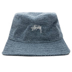 Jute Weave Bucket Hat - Blue