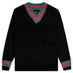 Mohair Tennis Sweater - Black