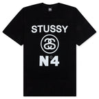 No. 4 Pigment Dyed Tee -  Black