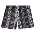 Paisley Plaid Water Short - Black