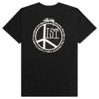 Peace Dot Pigment Dyed Tee - Black