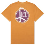 Peace Dot Pigment Dyed Tee - Copper