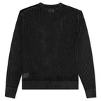 Pigment Dyed Loose Gauge Sweater - Black