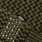 Pigment Dyed Loose Gauge Sweater - Dark Olive