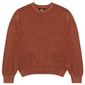 Pigment Dyed Loose Gauge Sweater - Salmon