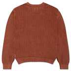 Pigment Dyed Loose Gauge Sweater - Salmon
