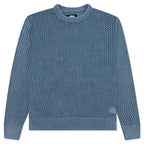 Pigment Dyed Loose Gauge Sweater - Seafoam