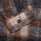 Plaid Knit Shirt - Navy