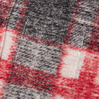 Plaid Knit Shirt - Red