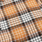 Quilted Lined Plaid Shirt - Copper