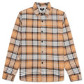 Quilted Lined Plaid Shirt - Copper