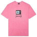 Rolling TV Pig Dyed Tee - Pink