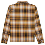 Shadow Plaid Zip L/S Shirt - Mustard