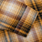 Shadow Plaid Zip L/S Shirt - Mustard