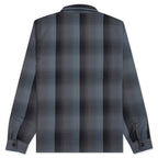 Shadow Plaid Zip Shirt - Charcoal