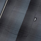Shadow Plaid Zip Shirt - Charcoal