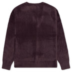 Shaggy Cardigan - Eggplant