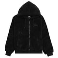 Sherpa Zip Hoodie - Black