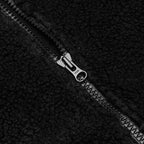 Sherpa Zip Hoodie - Black